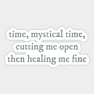 time, mystical time Sticker